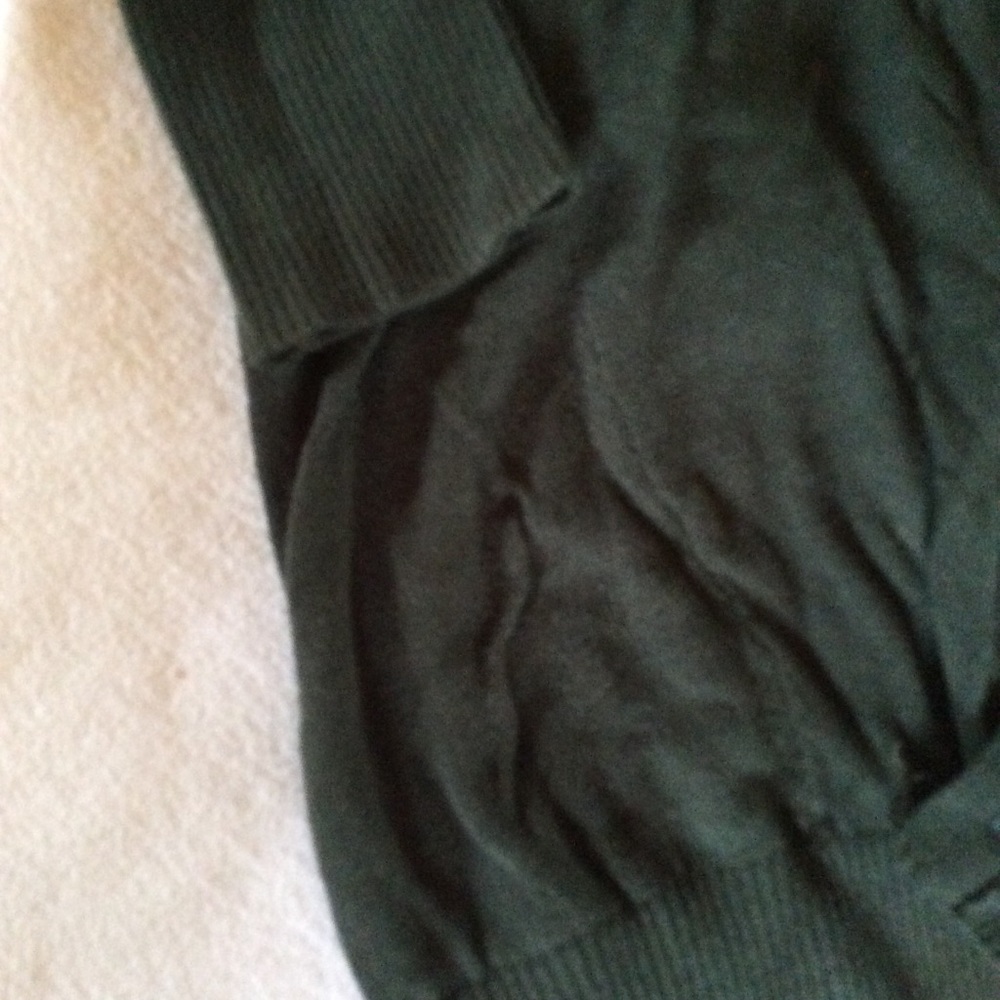 Express Button Front Tunic Length Sweater - Picture 2 of 2